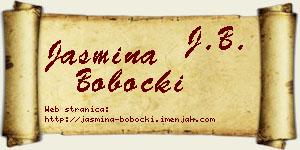 Jasmina Bobocki vizit kartica